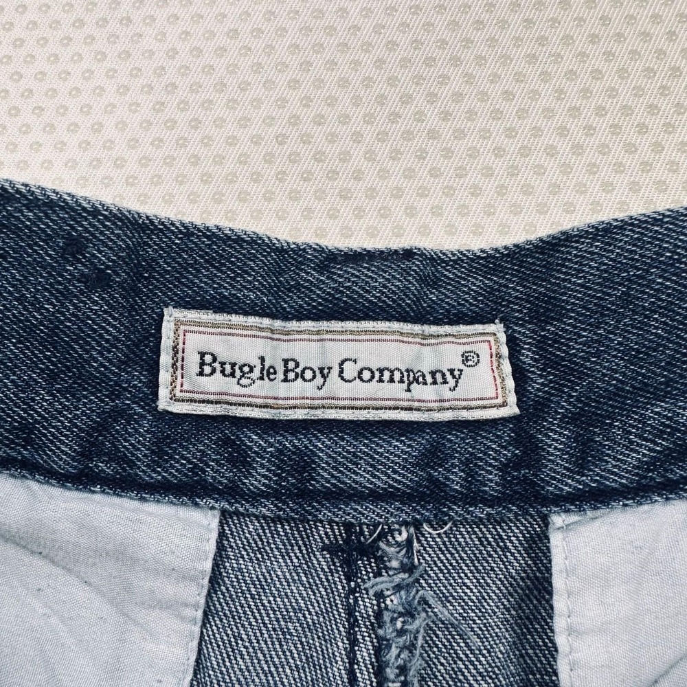 Bugle Boy Womens‎ 33x30 Size 14 baggy Relaxed Blue Denim Jeans Vintage High Rise - Picture 2 of 14